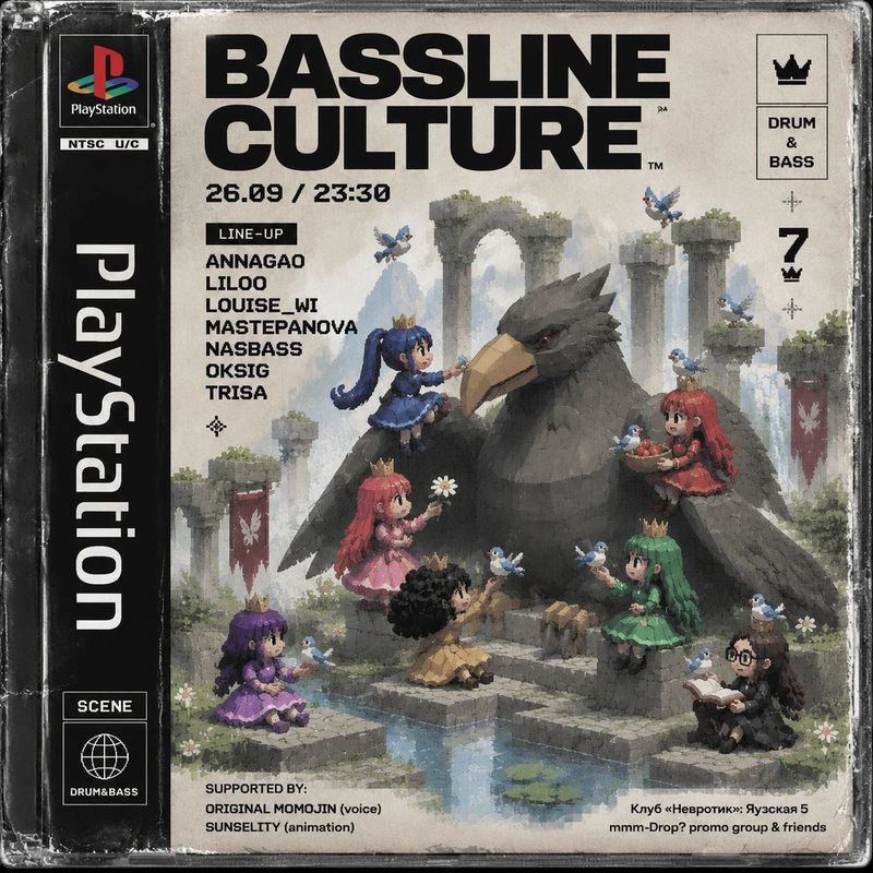 Bassline Culture #9: женский состав и джангл до полседьмого утра