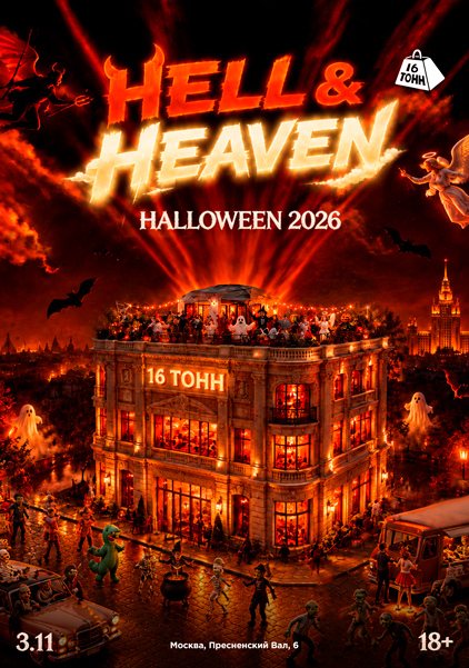 HELL & HEAVEN в «16 Тоннах»: ангелы на танцполе, демоны в подвале