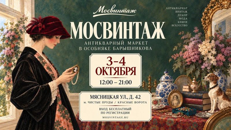 Мосвинтаж на Мясницкой: антиквариат в особняке Казакова